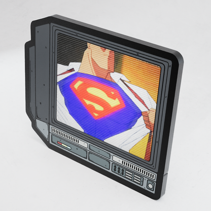 CRTV Lenticular Superman Pin