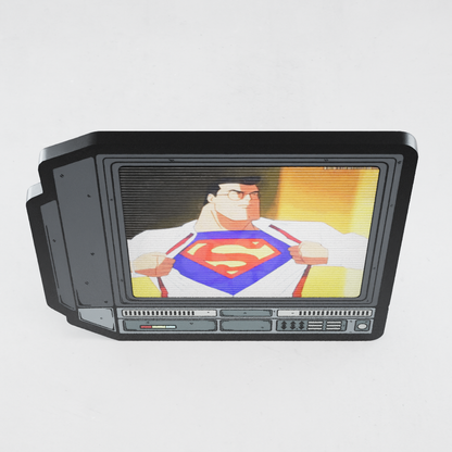 CRTV Lenticular Superman Pin