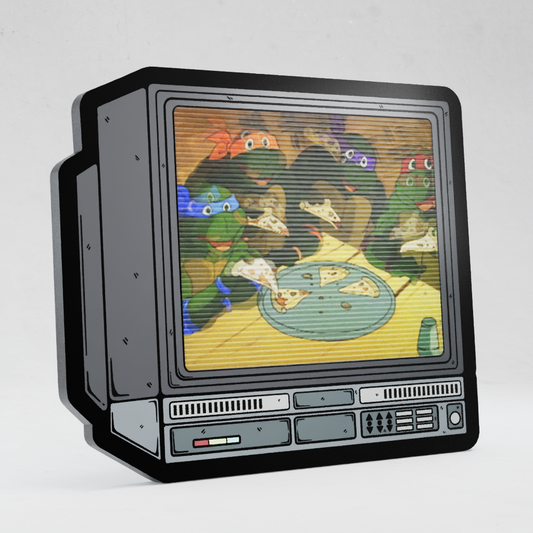 CRTV Lenticular TMNT Pin