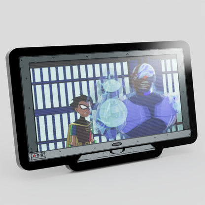 Monitor Lenticular {Teen Titans} Cyborg Enamel Pin