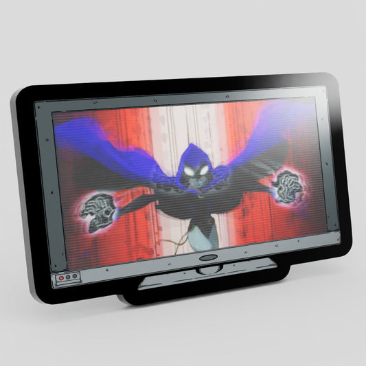 Monitor Lenticular {Teen Titans} Raven Enamel Pin