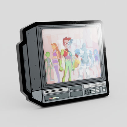 Lenticular Teen titans Intro Enamel Pin 