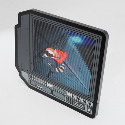 CRTV Lenticular The Raccoon Pin