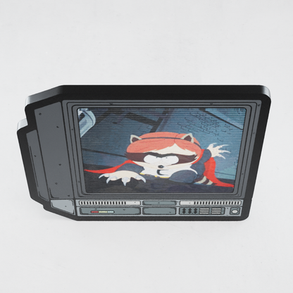 CRTV Lenticular The Raccoon Pin