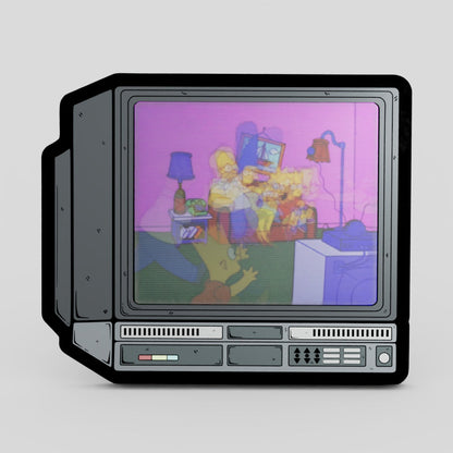 CRTV Lenticular The Simpsons Couch Gag Pin