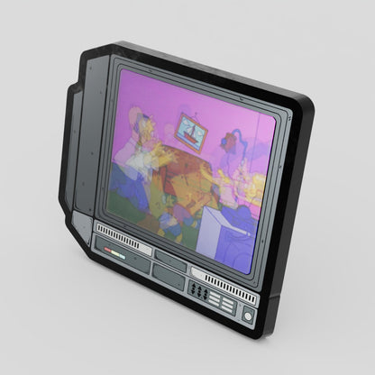 CRTV Lenticular The Simpsons Couch Gag Pin