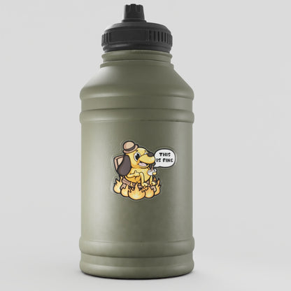 This Is Fine Vinyl Sticker