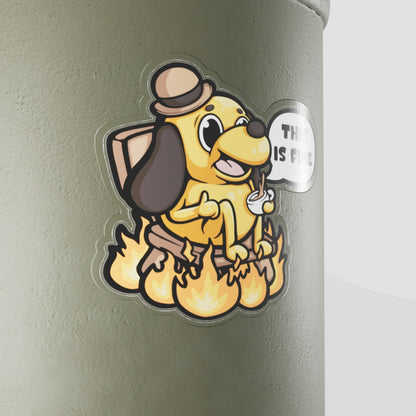 This Is Fine Vinyl Sticker