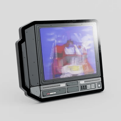 CRTV Lenticular Optimus Transformers Intro Pin