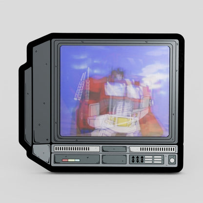 CRTV Lenticular Optimus Transformers Intro Pin