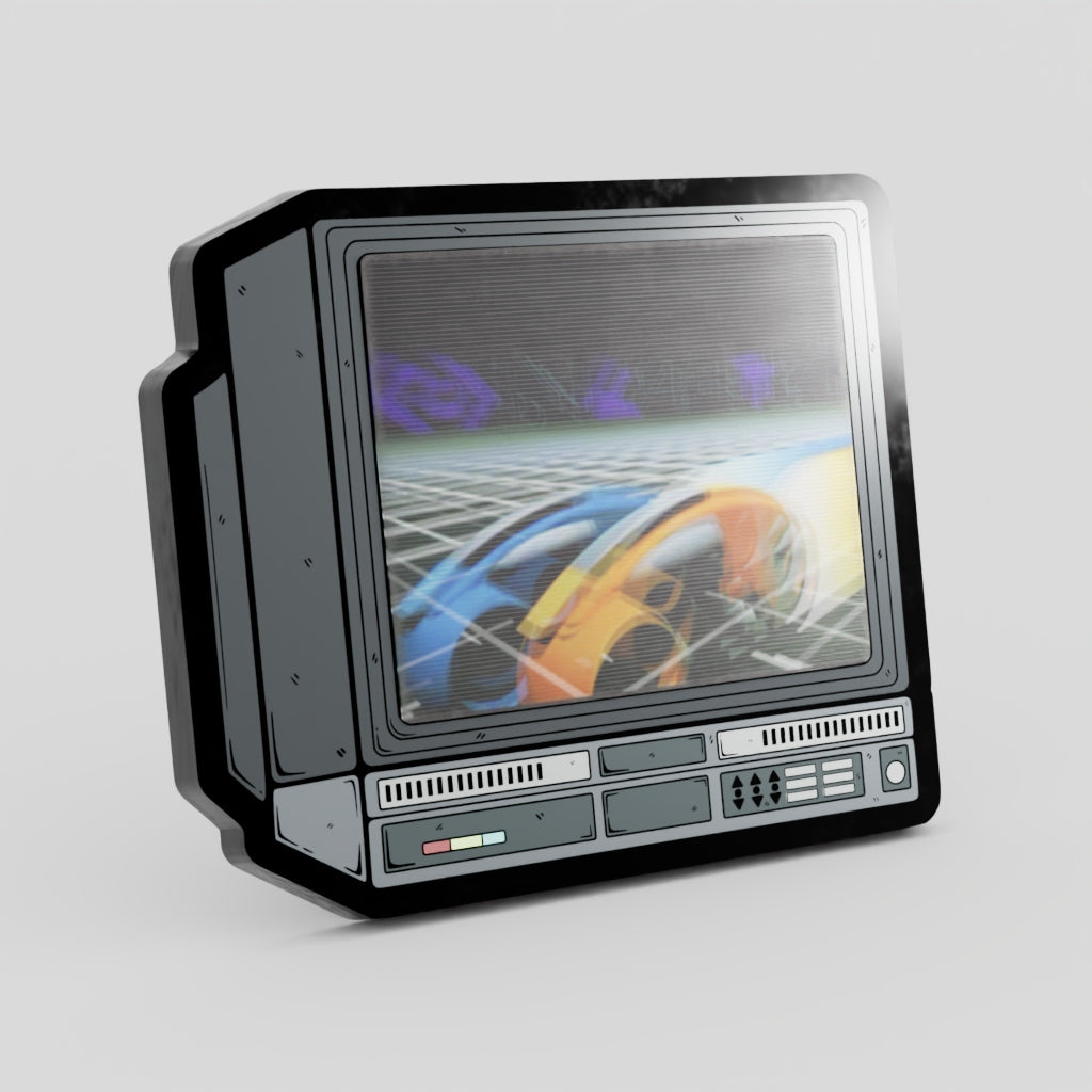 CRTV Lenticular Tron Pin