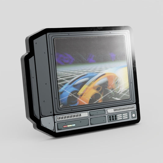 CRTV Lenticular Tron Pin