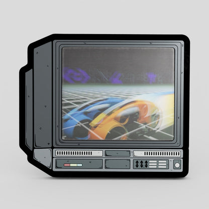 CRTV Lenticular Tron Pin