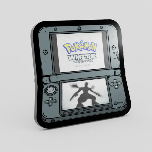 3DS Lenticular White Enamel Pin