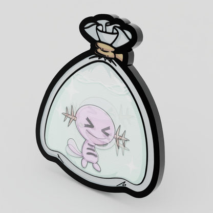 Whooper Shiny Fishbag Lenticular Pin