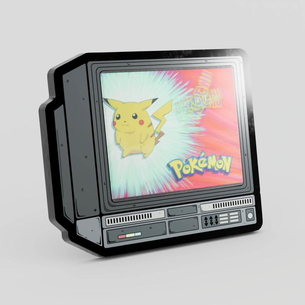 Whos That Pokemon Pikachu Lenticular Hard Enamel Pin