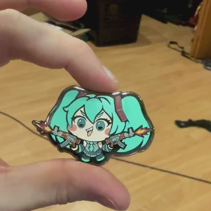 2" Battle Royale Miku Hard Enamel Pin