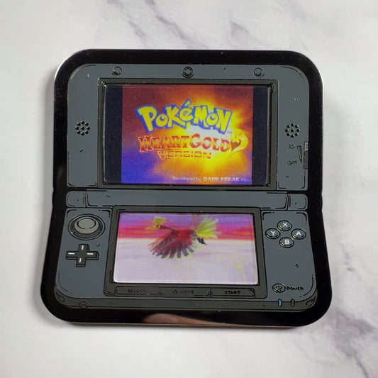3DS Lenticular Pokemon Heart Gold Enamel Pin