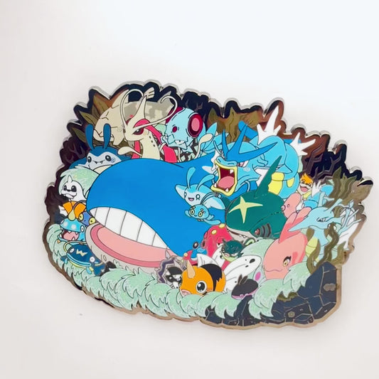 4" Mega Wailord Hard Enamel Pin