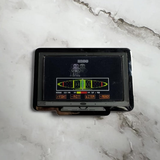 Monitor Lenticular Undertale Enamel Pin