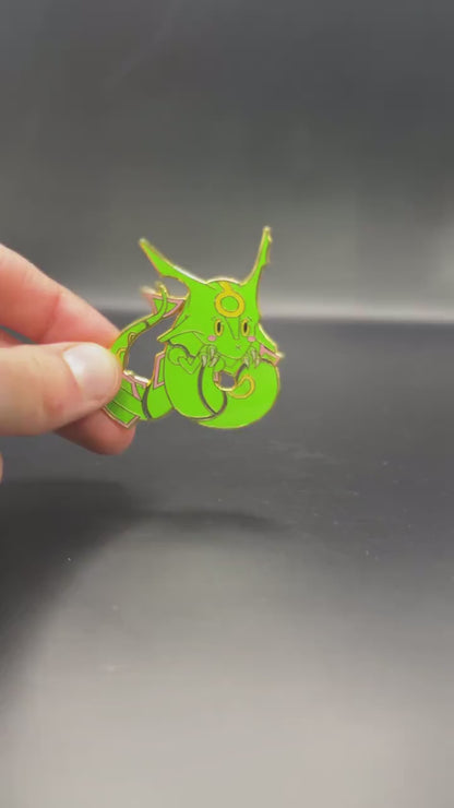 2" Rayquaza Hard Enamel Pin