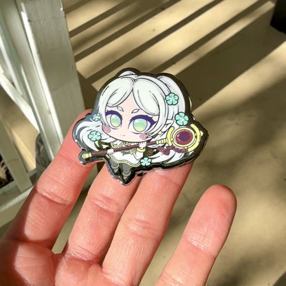 2" Frieren Chibi Hard Enamel Pin