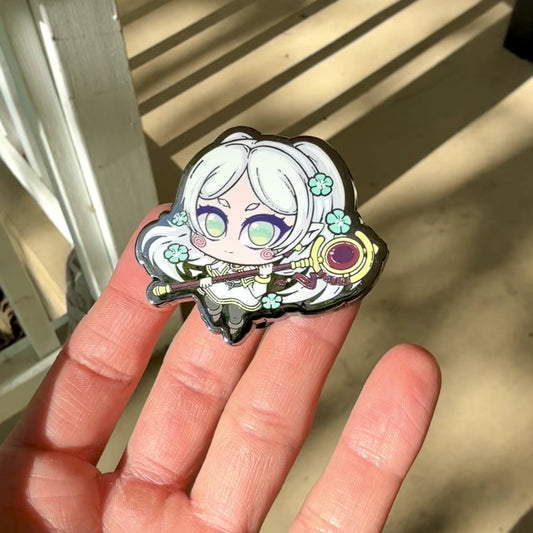 2" Frieren Chibi Hard Enamel Pin