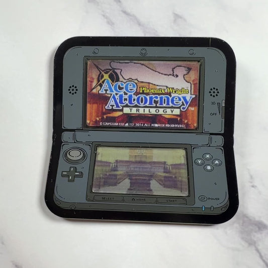 3DS Lenticular Ace Attorney Enamel Pin