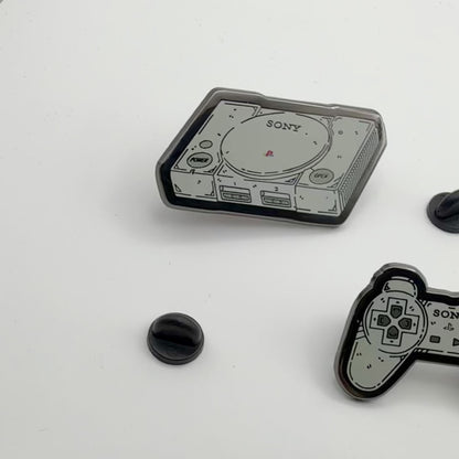 Playstation & Controller Hard Enamel Pin