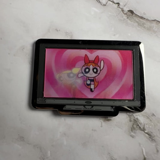 Monitor Lenticular Power Puff Girls Enamel Pin