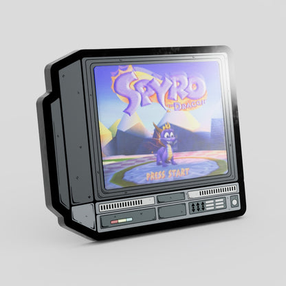 CRTV Lenticular Spyro Pin