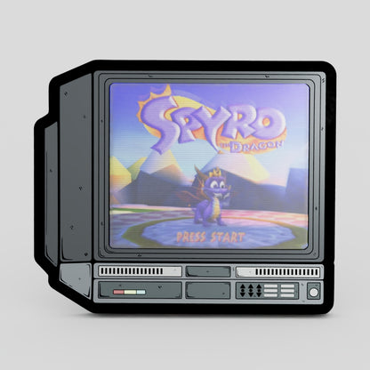 CRTV Lenticular Spyro Pin